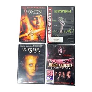 Halloween Horror DVD Lot of 4 The Omen Dorothy Mills Bloody Mary Horrorfest